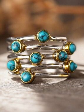 Turquoise Stone Ring S1446